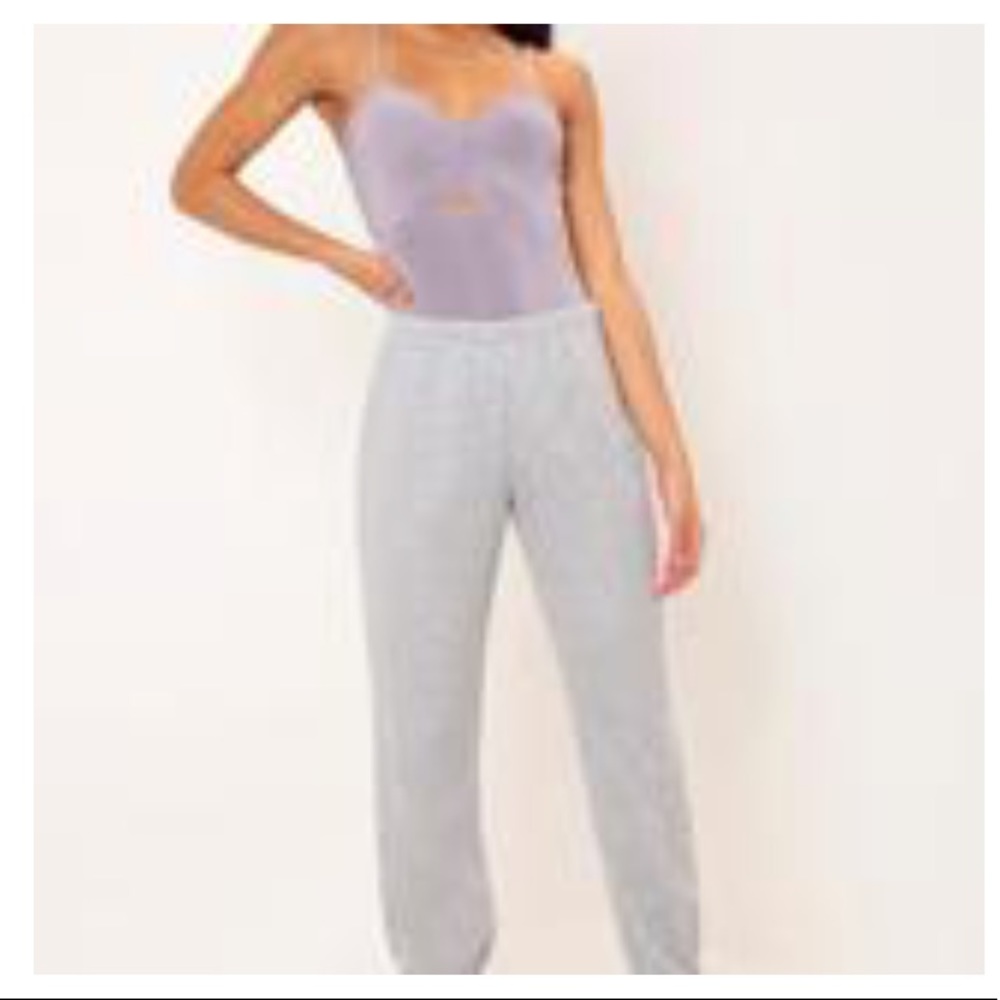 Grey causal joggers